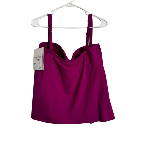 Contours by Coco Reef Padded 38D/12 Swim Tankini Top Orchid NWT Adjustable - Picture 10 of 11